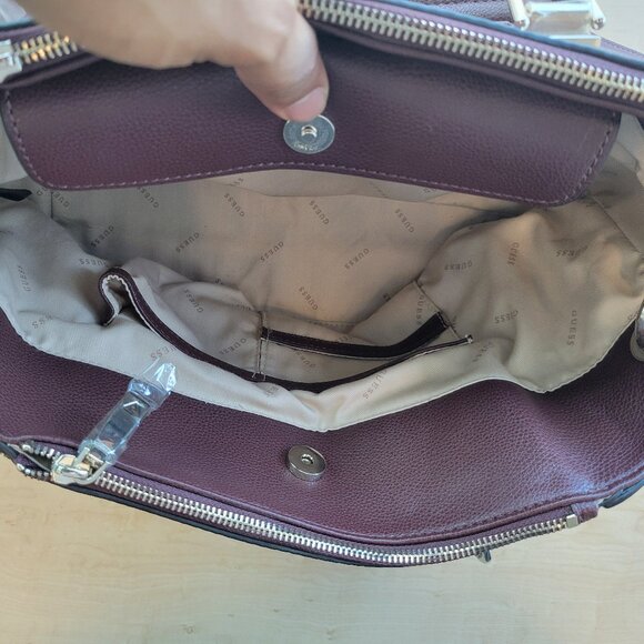 GUESS Women's Lila Status Satchel Bag - Picture 8 of 14